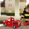 Vintage Fire Truck Piggy Bank Collective Decoration Miniature Vehicle Desktop Decor Firefighting Heroes Handcraft Firemen Gifts