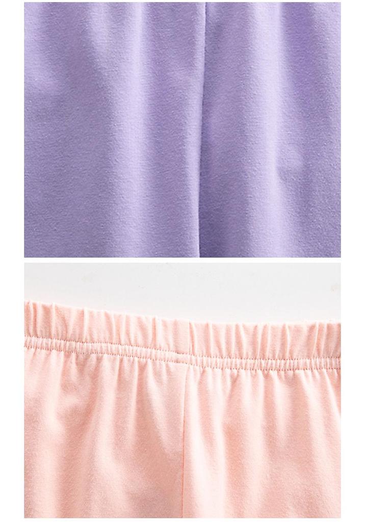 2022 Summer Girls' Cartoon Cat Print Capri Pants - Casual Fashion