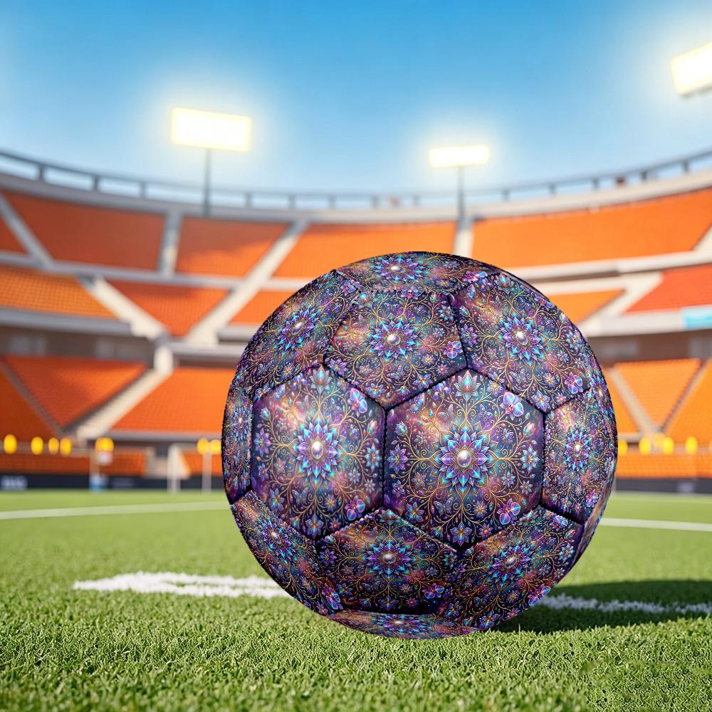 1pc Cosmic Mandala Size 5 Soccer Ball Professional Lightweight Durable Match Training Football Indoor &Outdoor Sports BallTraining Ball y18