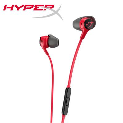 HYPERX Cloud Earbuds II Gaming-Kopfhörer mit Mikrofon, vier Ohrstöpsel, Hartschalen-Tragetasche, 90°-Stecker, 3,5-mm-Stecker, für PC, Mobile Gaming, Nintendo Switch