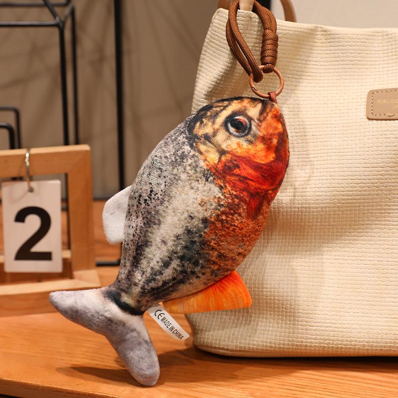 Mini Simulations Fisch Plüschtiere Stofftiere Lebendige Hängende Fischpuppe Hübscher Bunter Schlüsselanhänger Taschen Dekoration Lustiges Geschenk 20cm