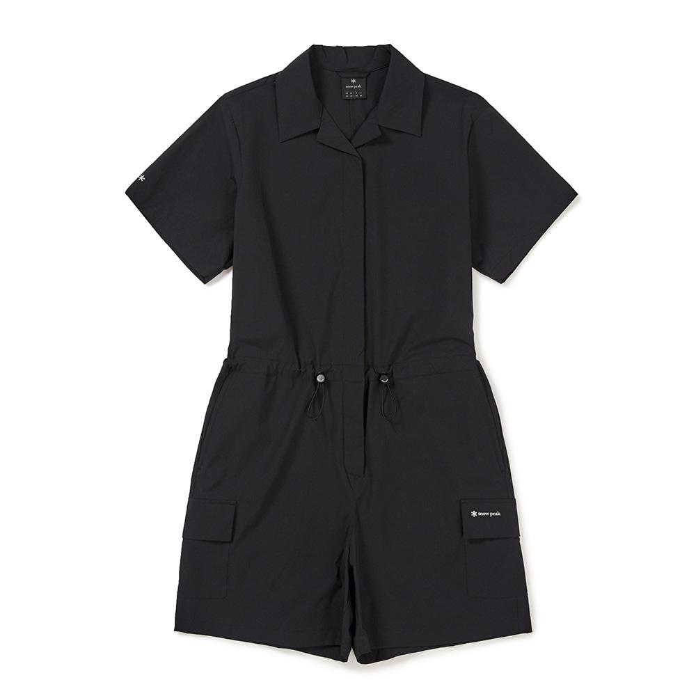 SNOWPEAK Syntech Women's Woven Shorts Jumpsuit Black (S24MWSOP33)