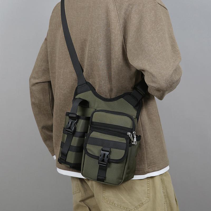 Outdoor Shoulder Bag Men's Water Kettle Umbrella Crossbody Bag Large Capacity Mobile Phone Bag