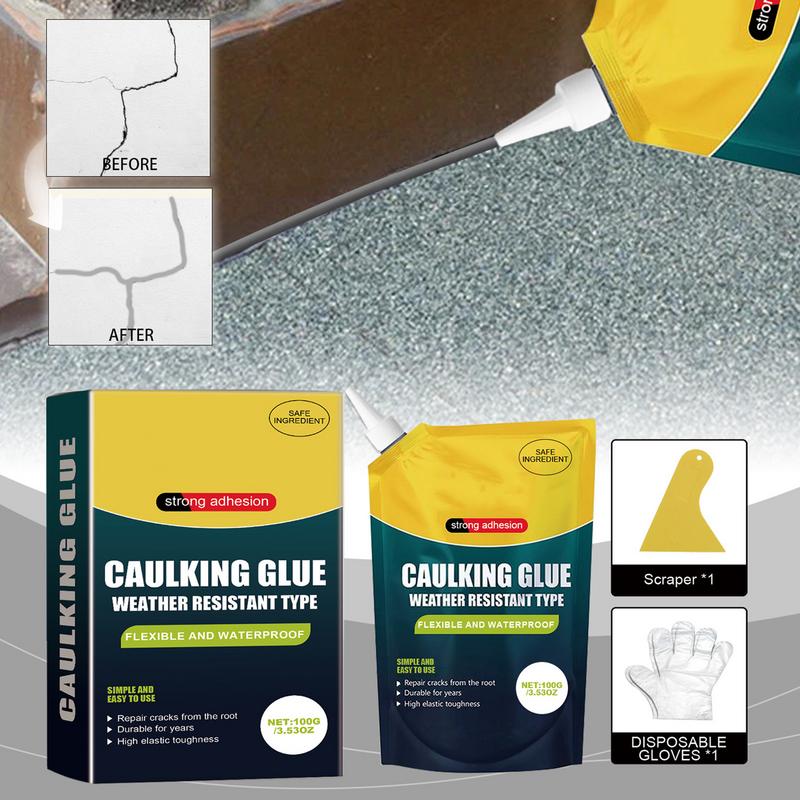 100g Rissfüllmittel Zement Fugenfüllkleber Dach Wasserdicht Leckreparatur Eckriss Bungalow Leckage Abdichtungsmaterial