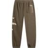 Li Ning Bad Five Comfortable Casual Loose Letter Print Fleece Jogger Pants Men bottoms Slate-Brown AKYU429-2