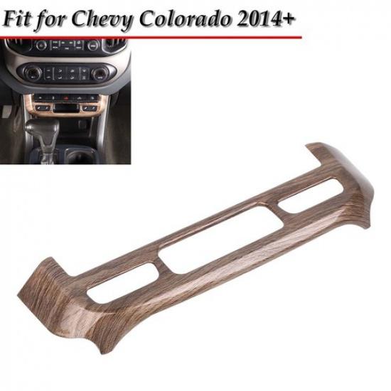 For Chevy ColoradoCanyon 14+ Emergency Light Switch Knob Trim Cover Wood Grain