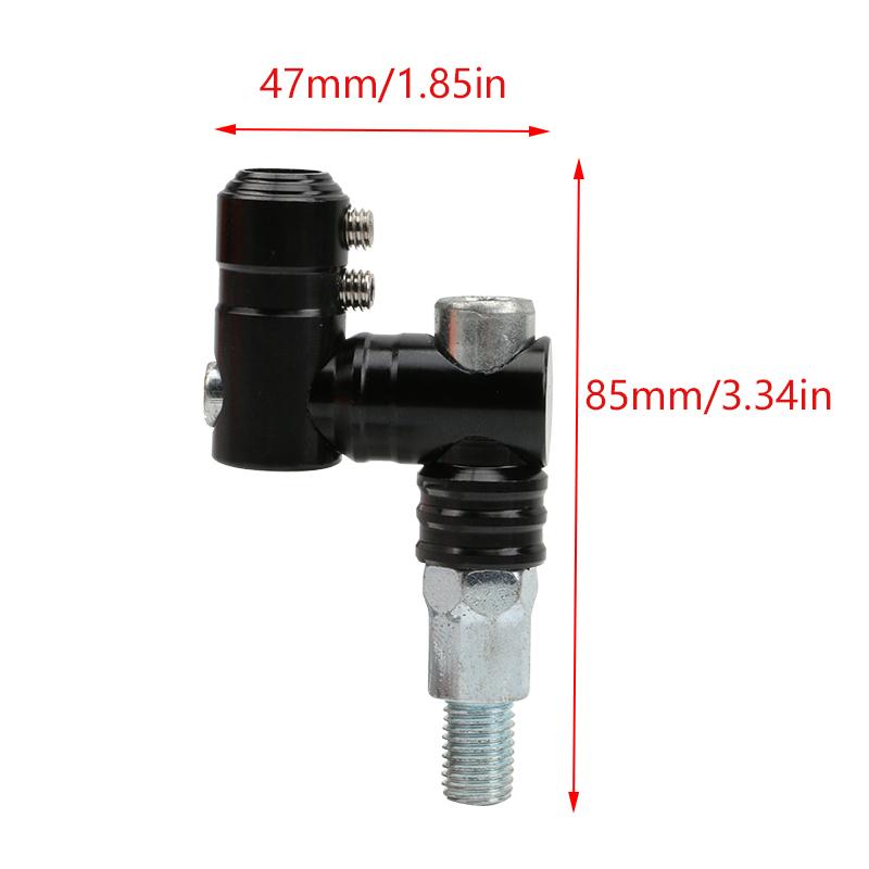 Motorcycle CNC Aluminum Alloy Adjustable Base Modified Rearview Mirror Holder 10mm Rotating Fixed Screw Mirror Stand  Accessorie