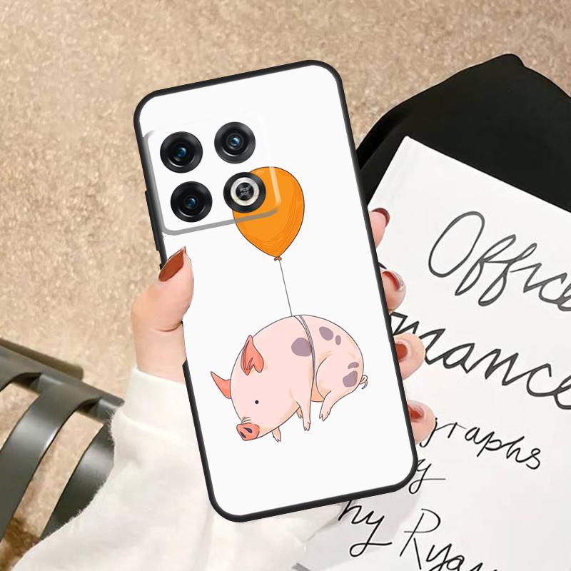 

Cartoon Pig Piggy Case For OnePlus 15 15R 13 13R 13T 12 12R 11 10 Pro 8T 10T Nord 5 CE 2 3 4 Lite N20 N30 Cover OnePlus Nord CE5