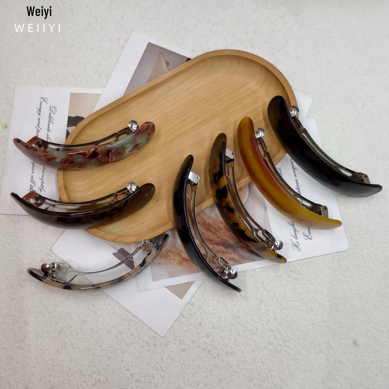 Retro High-Class Acetate Spring Clip for Versatile Women's Updo & Ponytail Hair Styling