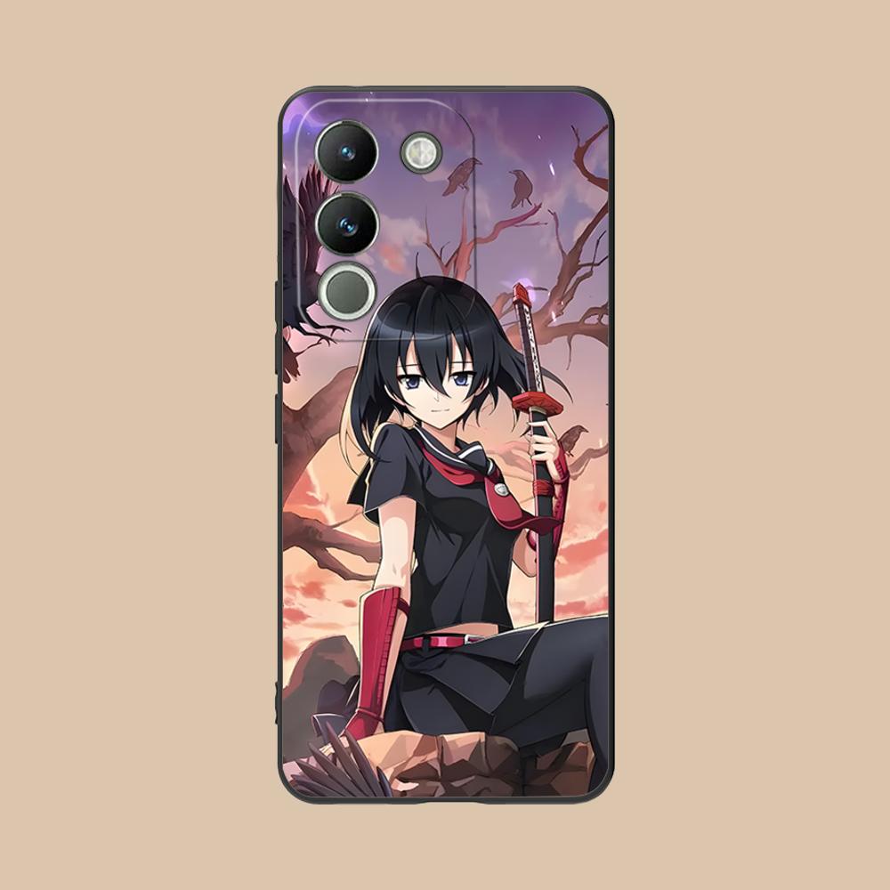 Akame Kurome Matte TPU Handyhülle für VIVO V60 V50 V40 V30 V29 V27 V25 V23 Pro Lite 5G Bunte Druckabdeckung