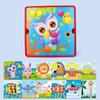 Novo cogumelo prego diy dos desenhos animados brinquedos artesanais montessori brinquedos educativos das crianças jogo de quebra-cabeça 3d inteligente presentes de tabuleiro