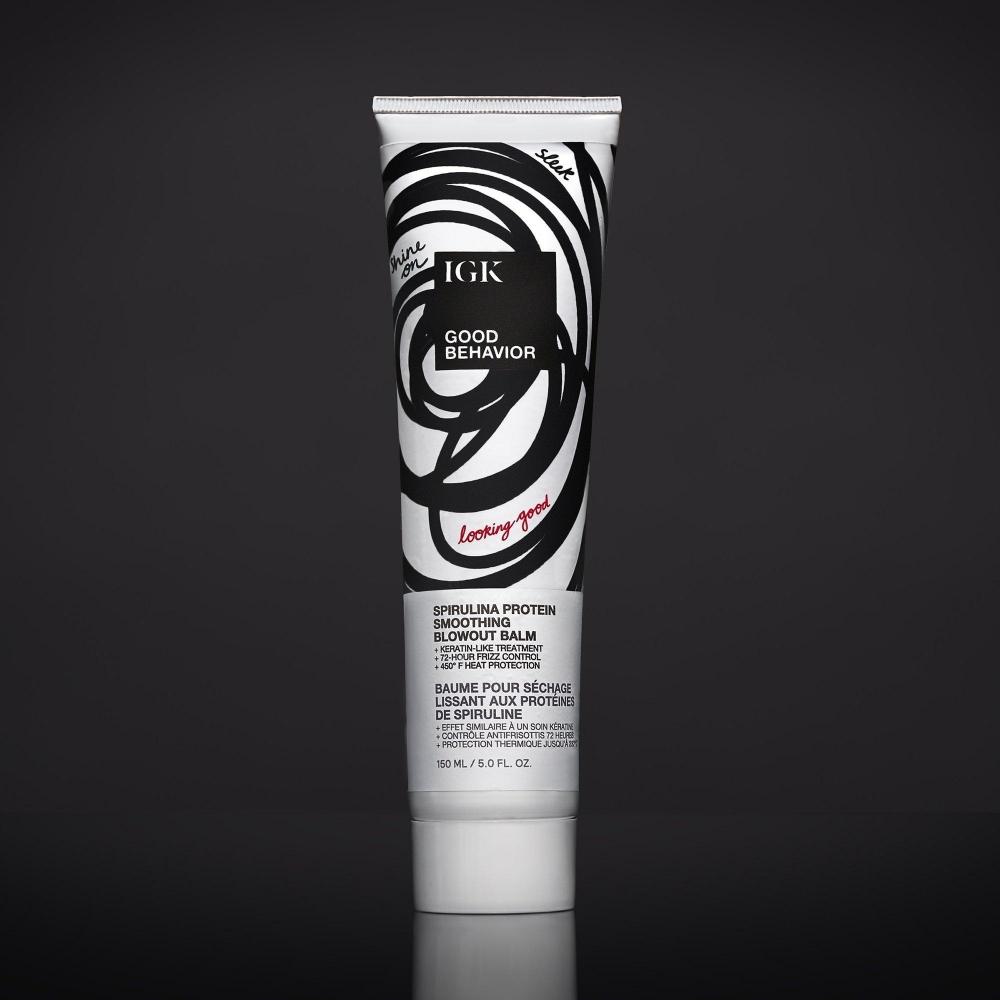 Igk Good Behavior Spirulina Protein Smoothing Blowout Balm 5.0 Oz