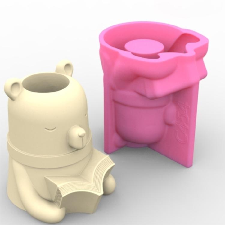 Bear Rabbit Foxes Flowerpot Storage Mold Trinket Holder Tool DIY Home Decor Mold
