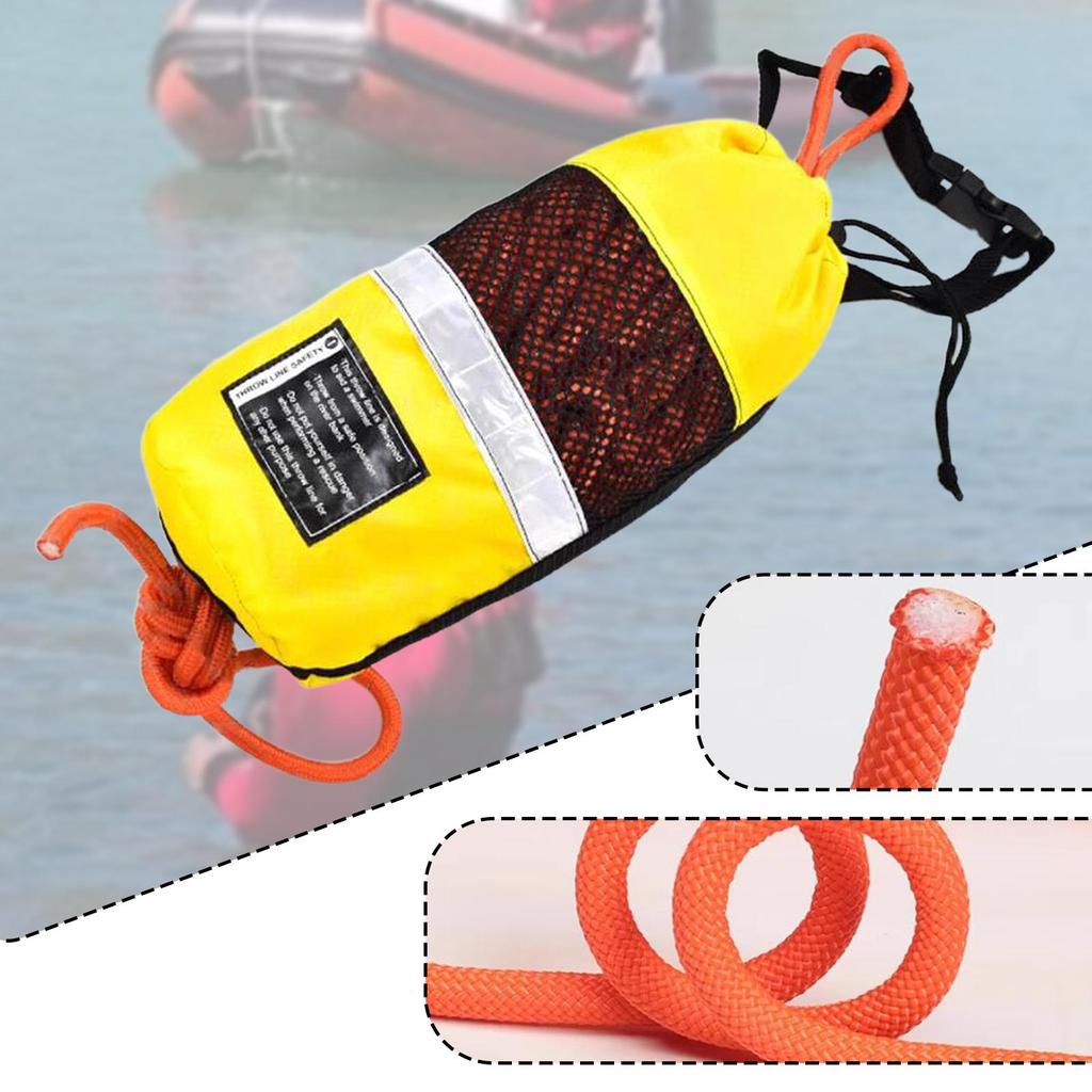 Rope, Throw , Outdoor Rope with PP Fiber Material And Lightweight Portability for Kayaking,