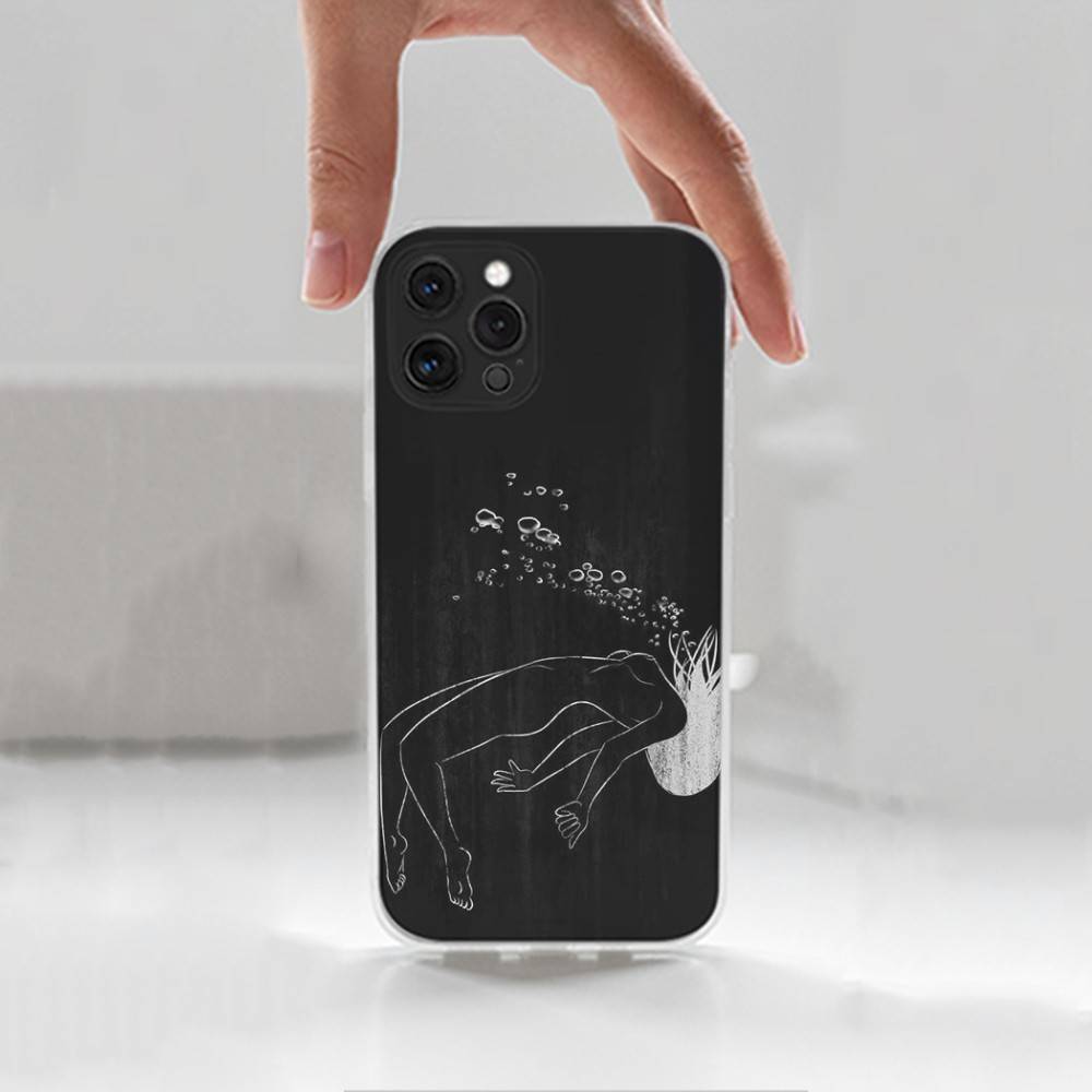 Art Sexy Body Woman Case For iPhone 15,11,12,13,16,14,17,Pro,Max,Plus,SE,Mini,X,XS,XR, Transparent Soft Silicone