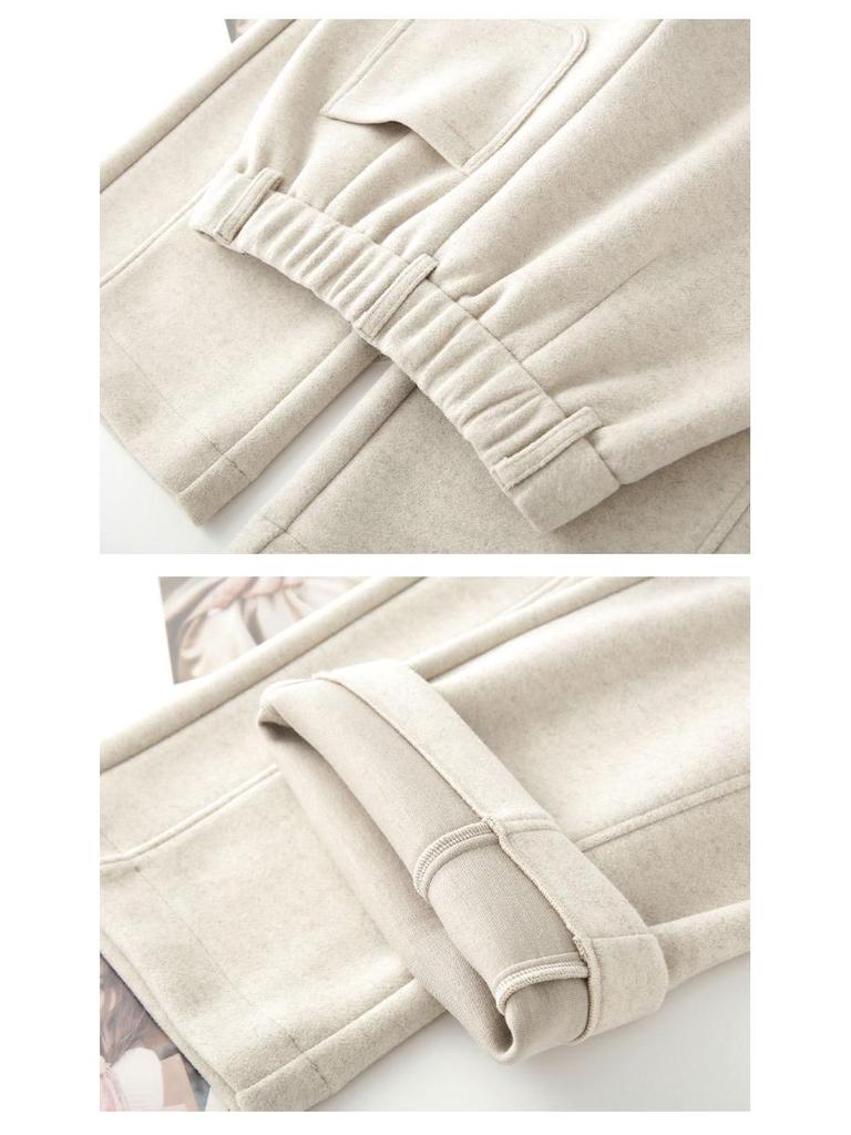 Autumn/Winter 2025 Women's Wide-Leg High-Waist Slimming Plus-Thick Long Casual Pants