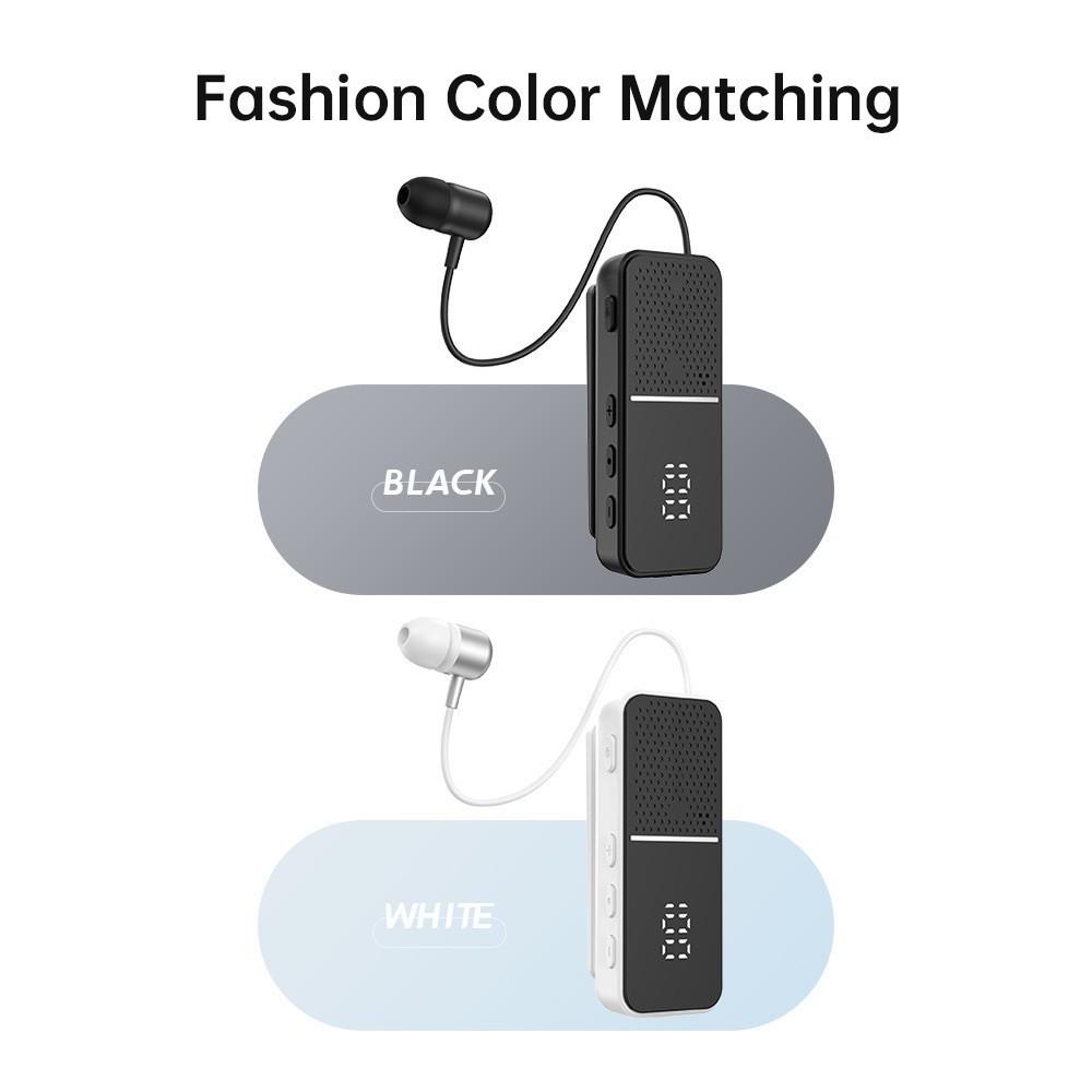 2025 Clip-On Wireless Bluetooth In-Ear Headphones with Digital Display, Noise Reduction & Long Battery Life for Sports & Business