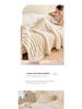 Double-Sided Plush Rabbit Winter Blanket - Soft Coral Fleece for Office, Sofa, or Bed