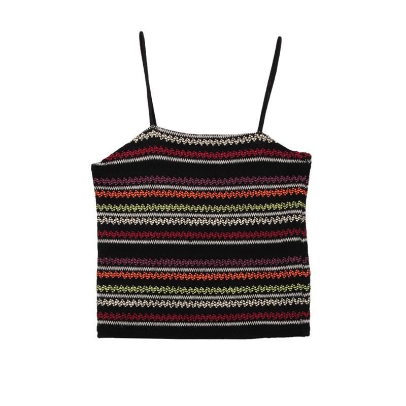 Design Sense Knitted Halter Vest Women's Summer New Sexy Sweet and Spicy Inside Wear Sleeveless Blouse