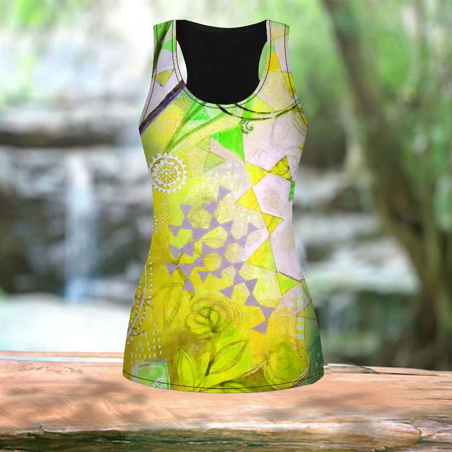 3D potisk květin s výbavou pro ženy, sportovní košile s potiskem na cvičení jógy v posilovně Nadměrné vesty