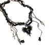 Gravel Bead Love Double Layer Choker Korean Y2K Style Metal Clavicle Chain  Cosplay