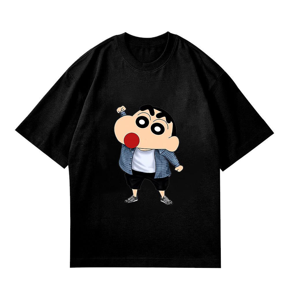 Cute 2025 Crayon Xiaoxin Women T-shirt Multi-pattern Printed Woemn Summer T-shirt Loose T-shirt Fashionable Short Sleeves Top