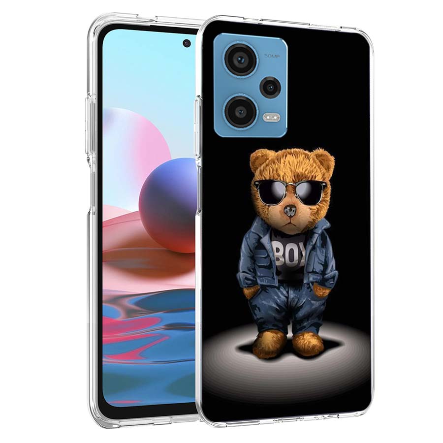 

Cool Teddy Bear Fashion Selfie Phone Case For Redmi Note 13 12 14 15 Pro Plus 13R 11 11T 11E 11S 10 Pro 10S 9 9S Cover Cell Clea Redmi Note 15 5G