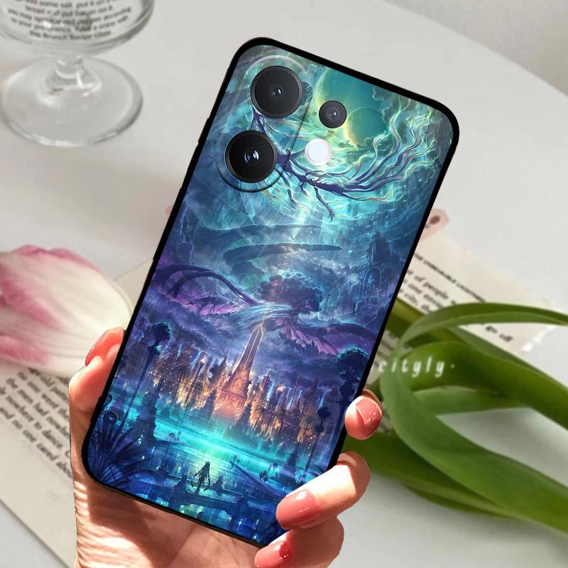 For VIVO V60 T4Pro 5G Case Cool Wolf Lion Painted Silicone Soft TPU Phone Cover Coque For VIVO T4 Pro VIVOV60 Back Bumper V2510