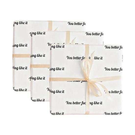 Beğensen İyi Olur Hediye Kağıdı Komik Kaba Yetişkinler İçin Alaycı Doğum Günü Noel Tatili Parti Ambalajı Erkekler Kadınlar İçin