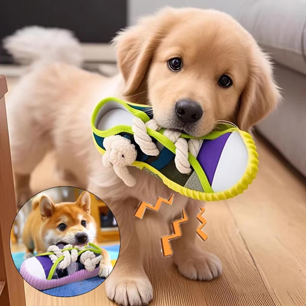 Dog Chew Toy Interactive Squeaky Dog Toys Durable Material Bite-resistant Dog Entertainment Toy For Dogs Reducing Boredom Toys