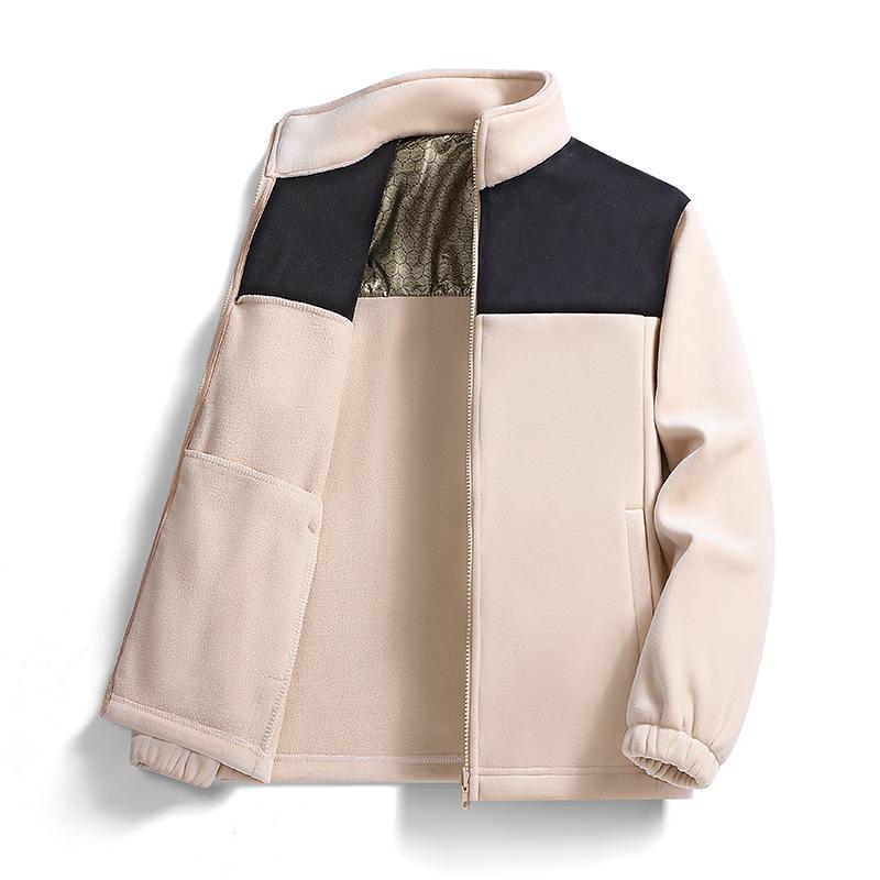 

Графеновая двухсторонняя флисовая куртка: Мужское и женское толстое полярное пальто для осени/зимы XS светло-розовый