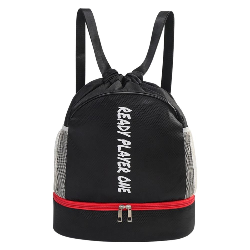

Dry Wet Separation Swimming Backpack Waterproof Fitness Bag Sport Drawstring Bag Women Men чёрный