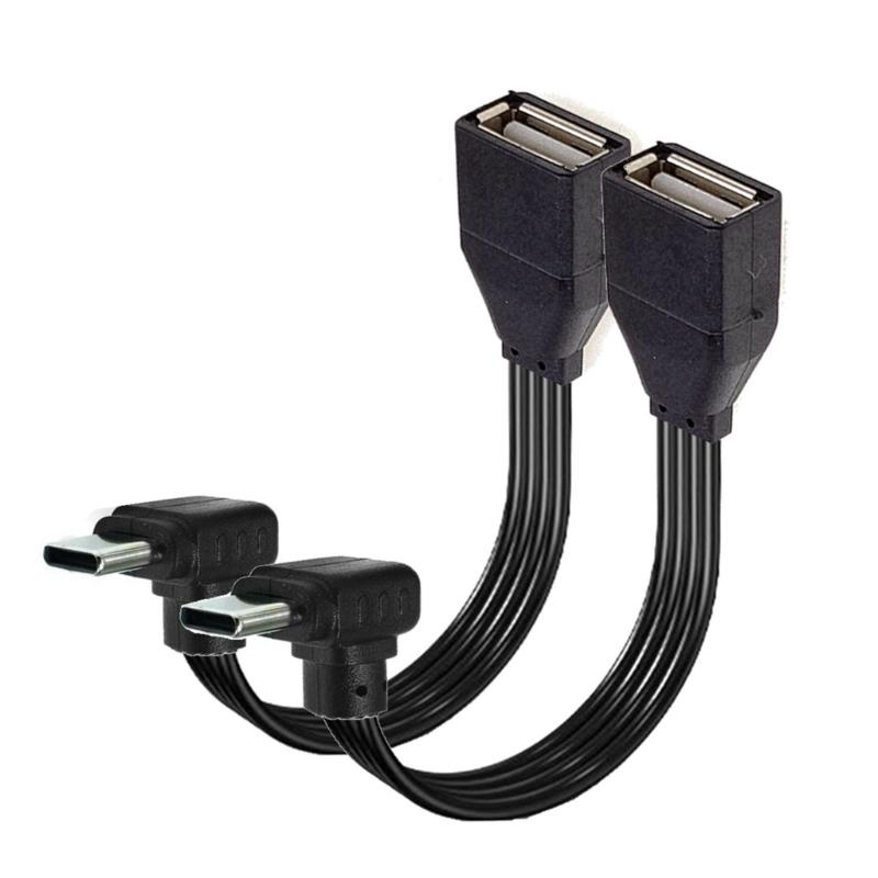 Flat Silicone OTG Data Cable Type C To USB 2.0 Adapter Cord For Connecting U Disk Card Reader Mouse Keyboards