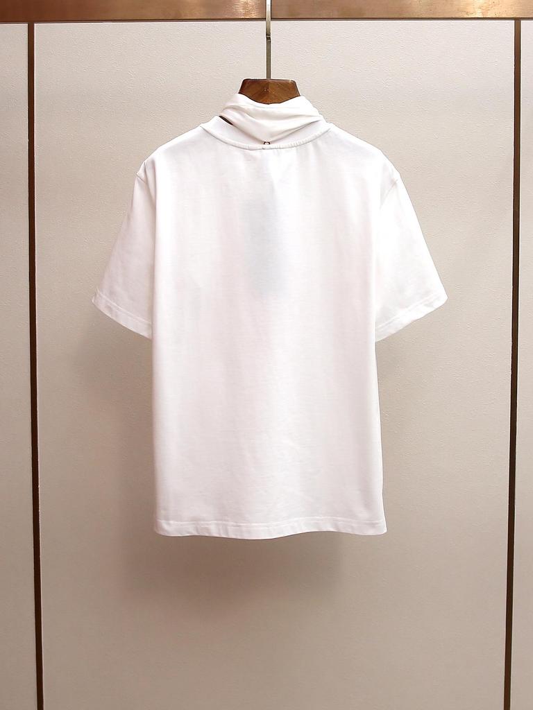 High-End Women's Spring/Summer Embroidered Animal Pattern Short Sleeve Round Neck T-shirt