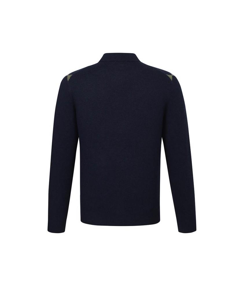 Dagseusyeocheu 100% Wool Argyle Collar Knit_Dlw1Swtl102N1
