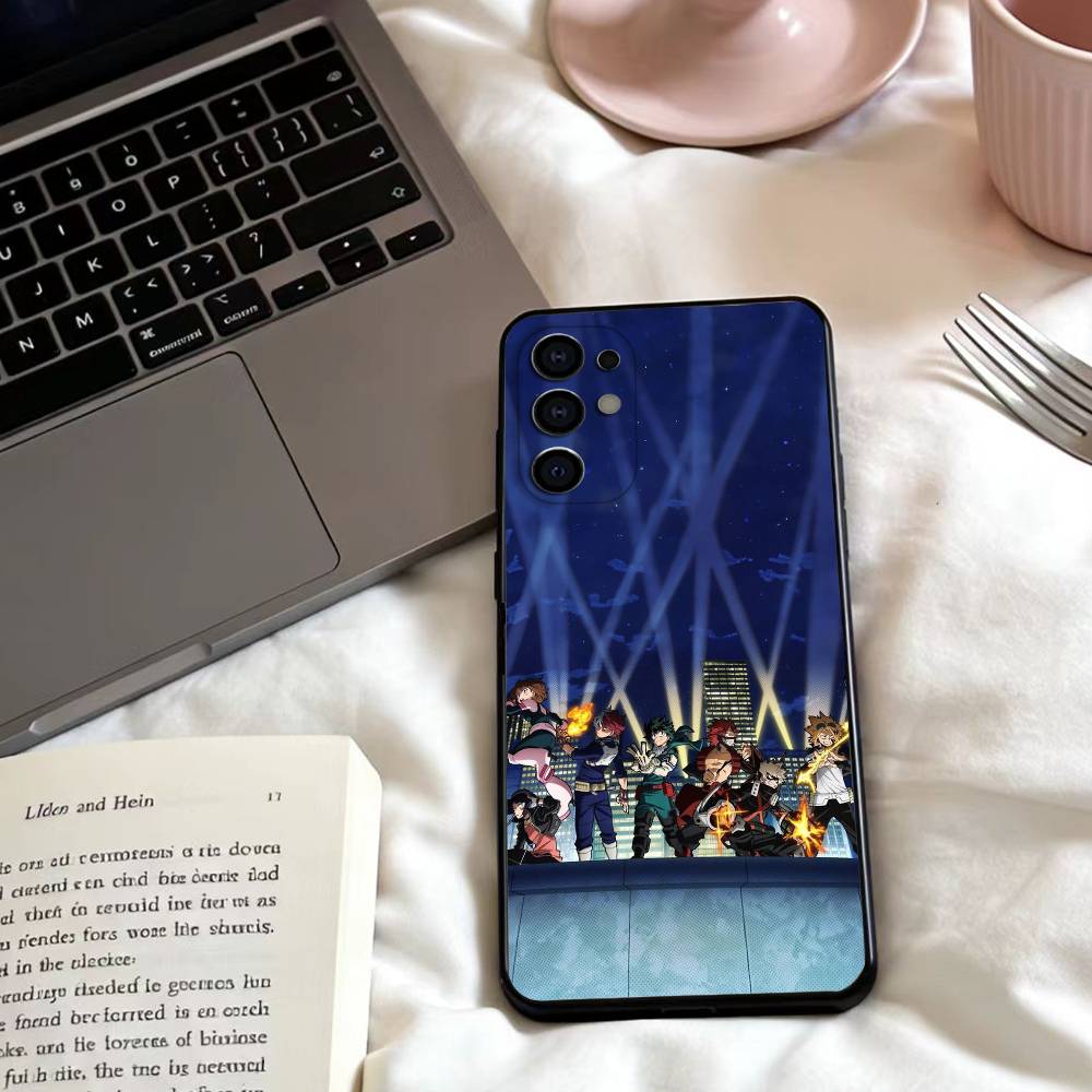 B-Boku no Hero A-Academia Phone Case For Samsung S25,24,23,22,30,21,10,9,Ultra,Plus,Lite,FE,4,5 G Soft Black Case