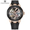 Pagani Design Men's Skeleton Hollow Automatic Mechanical Watch Luxury Sapphire Glass Stainless Steel Sports Watch Men's