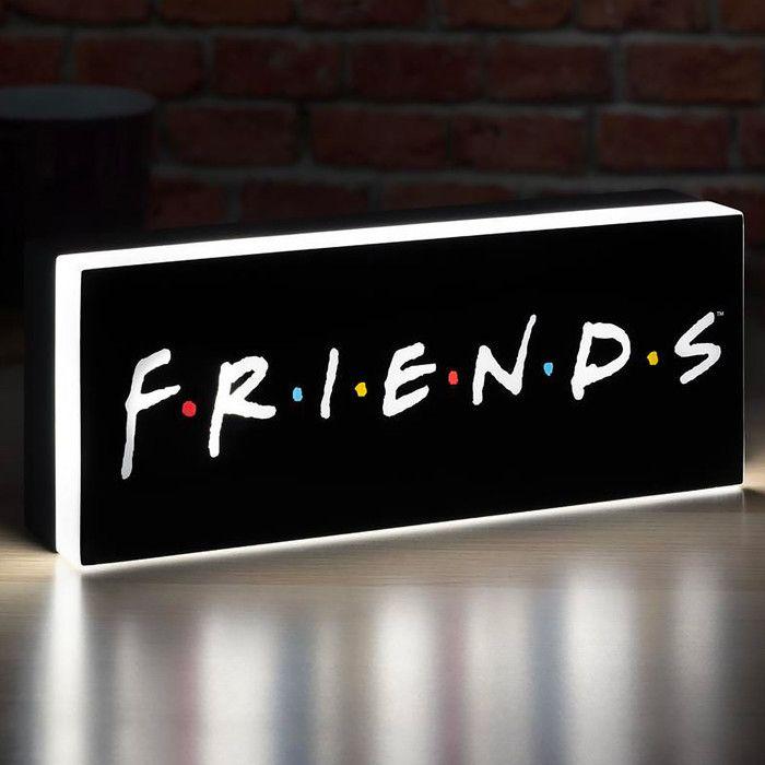 Lampe Friends Logo Lumière - PALADONE - Noir, Blanc - USB Rechargeable - LED - Contemporain - Design