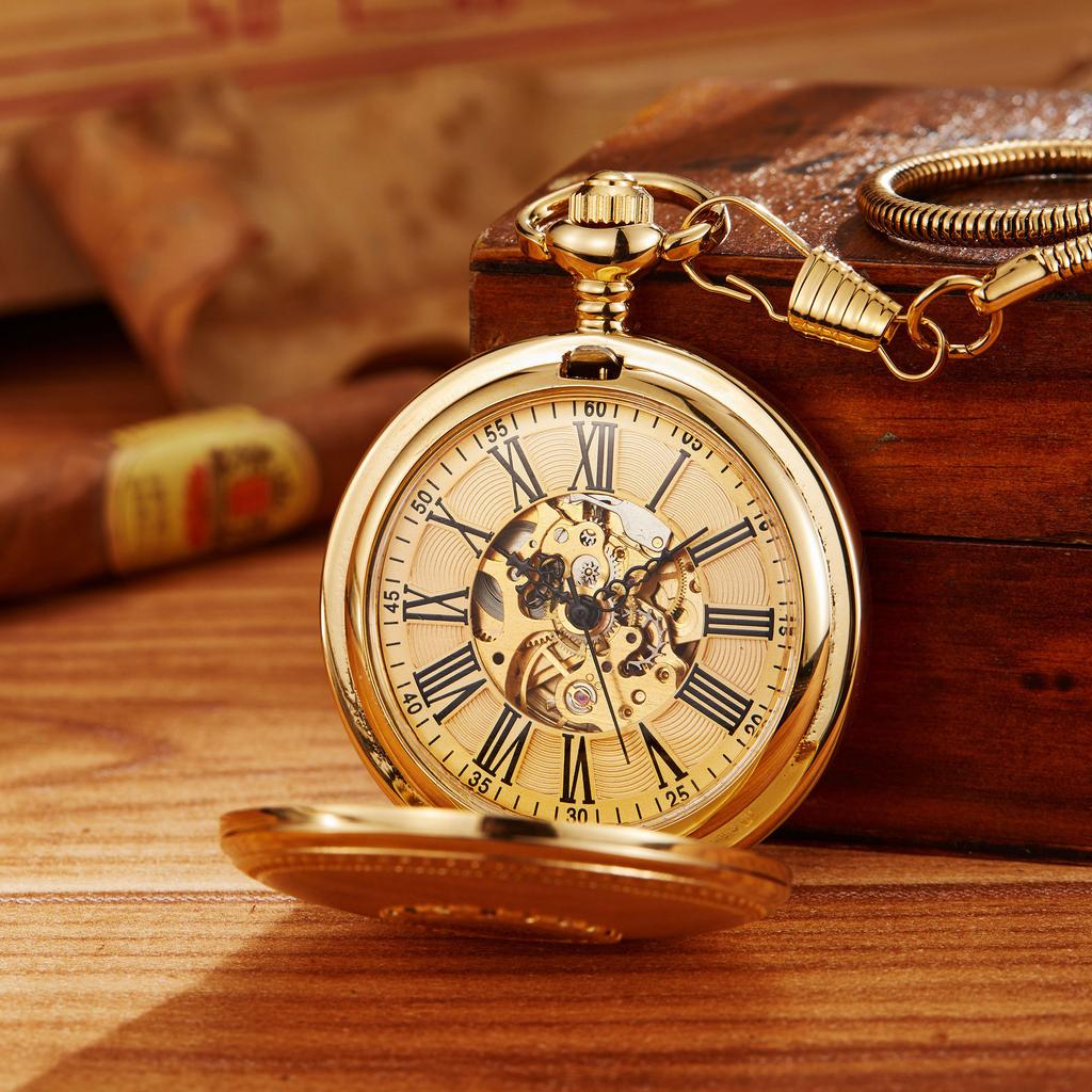 Fully Automatic Movement  Mechanical Pocket Watch Retro, Male and Female Student Pocket Watch