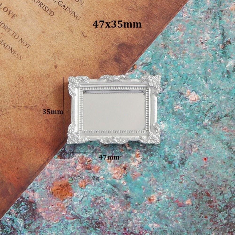 1/12 1/12 Dollhouse Miniature Mini Multistyles Round Mirror Plastic Children Toy Makeup Mirror Accessories