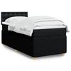 VidaXL Slat Bed Base with Mattress Black 90x190 Cm Fabric 3289627