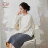 Women's Loose Fit Drop Shoulder Knitted Wool Blend Sweater