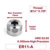 High Precision ER Clamping Nut Collet 20CrMoTi ER11 ER16 ER20 ER16 M ER32 UM Milling Chuck Cap ER Clamping Nut