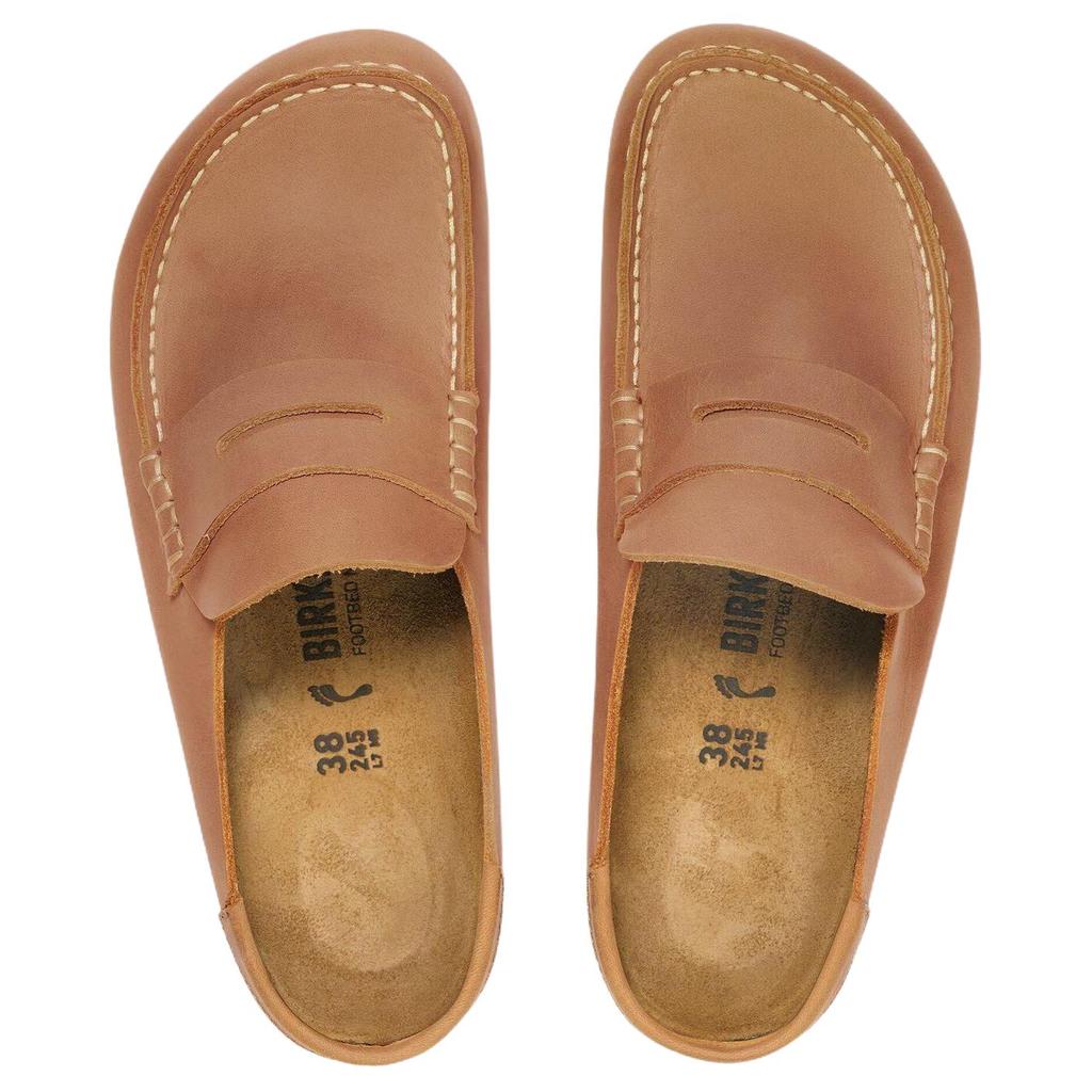 Birkenstock Rubber Sole Abrasion Resistant Closed Toe Slippers Unisex Brown Regular Loose Fit 1030206
