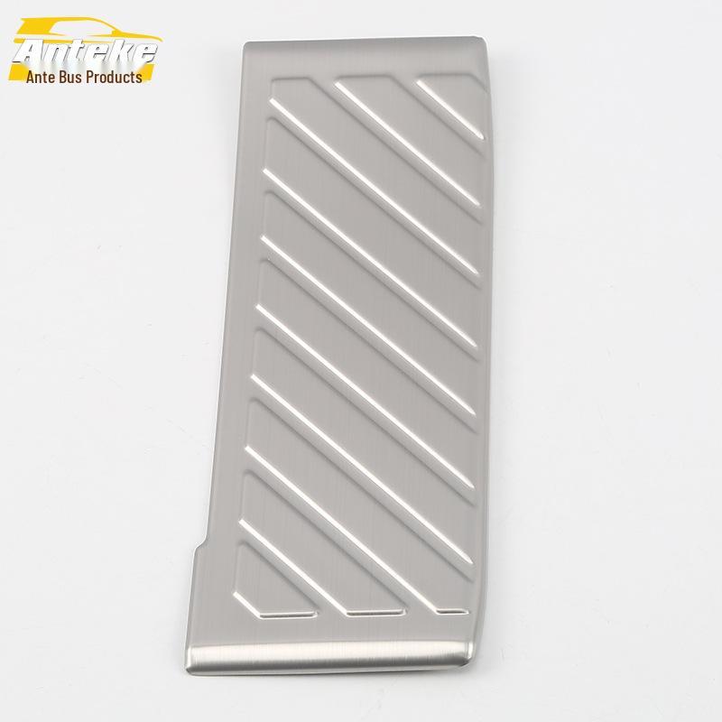Stainless Steel Pedal Stickers for Tiguan L: Fits 17 Models – Accelerator, Brake, and Welcome Pedal Decor.
