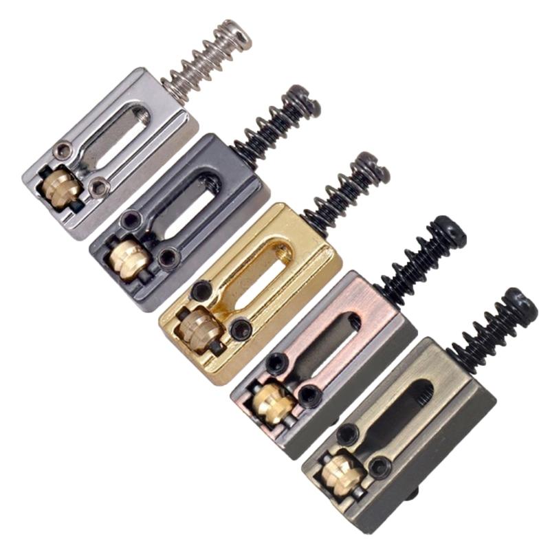 Stable Electric Guitar Bridge Roller Saddles Suitable for Tremolo Compatibility in Various Color Ensuring Easy Setup