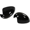 Side Mirror Cover Protector 2pcs Door Mirror Cover Left Right Glossy Black Rear View Mirror Cover Replacement for R55 R56 R57 R58 R59 R60 R61