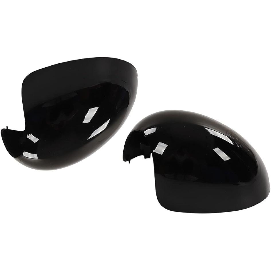 Side Mirror Cover Protector 2pcs Door Mirror Cover Left Right Glossy Black Rear View Mirror Cover Replacement for R55 R56 R57 R58 R59 R60 R61