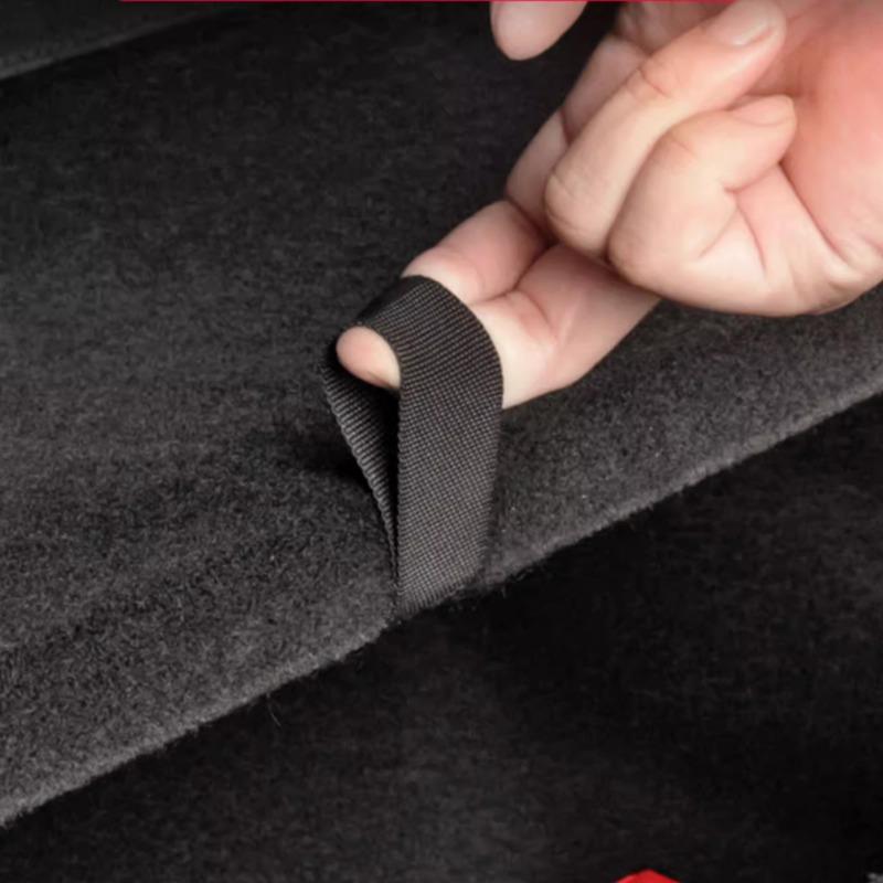Car Rear Trunk Drawstring Opening Tail Box Cover Magic Tape Fixed Nylon Handle Pull Strap for Tesla Model Y Interior Accessories