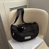 Large Capacity Fashionable Casual Bag Spring New Fashionable One Shoulder Crossbody Bag Korean Style Versatile Dumpling Bag Women's Bag